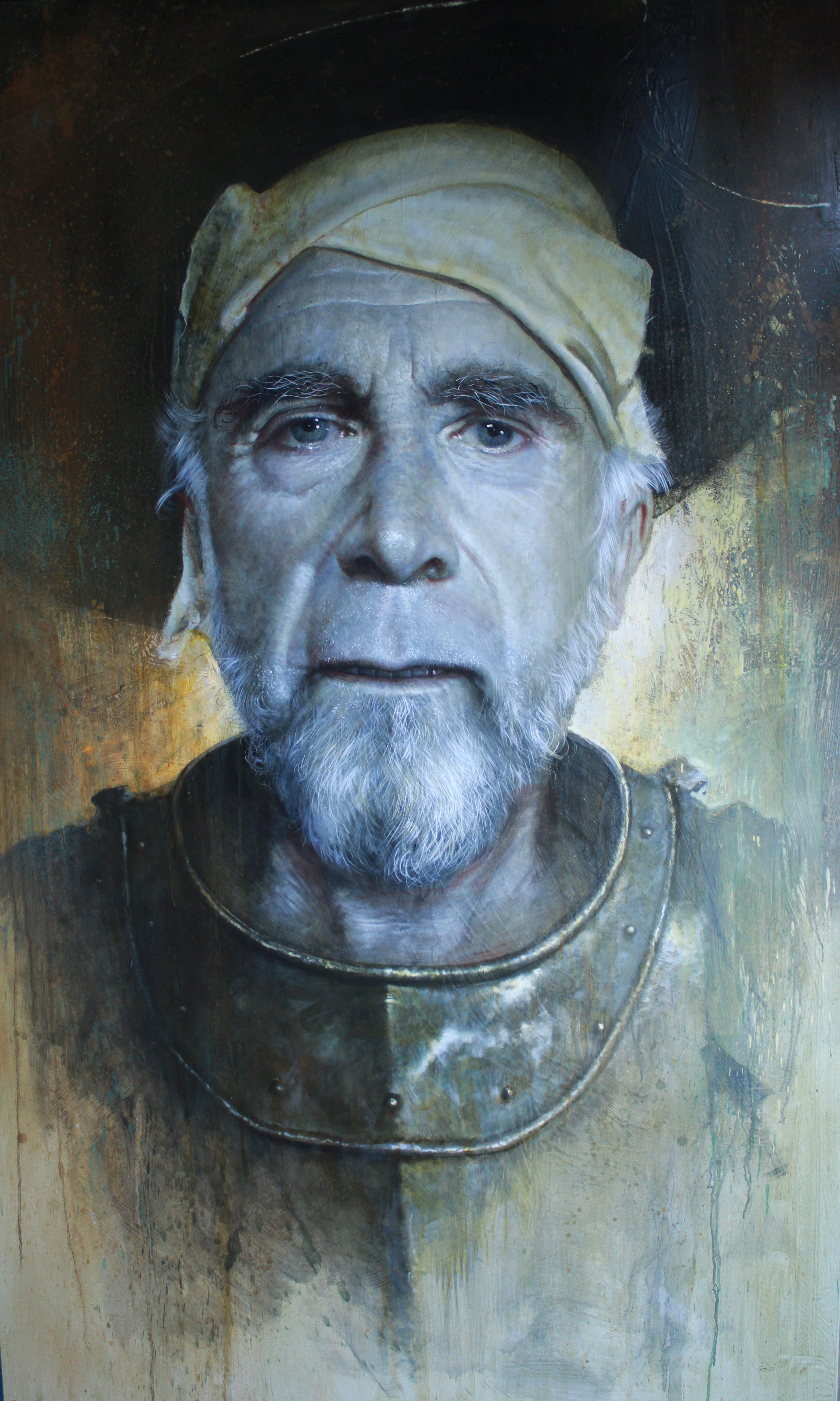 Retrato imaginario de don Alonso Quijano”, del pintor Rafael Cervantes, ganador del I Premio Almuzara de Pintura en Córdoba